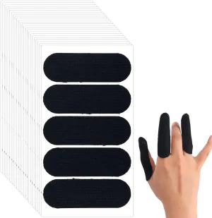 120pcs Bowling Finger Tape, Breathable Bowling Thumb Tape Elastic Protective Finger Insert Tape Essential Accessories for Bowlers Men Women Workout Support Sport(Black)