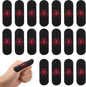 120pcs Spider Bowling Balls Finger Tape Strips, Elastic Protector Finger Insert Tape Breathable Bowling Thumb Sleeves Grips Tips Accessories for Bowlers Workout Support (Black)