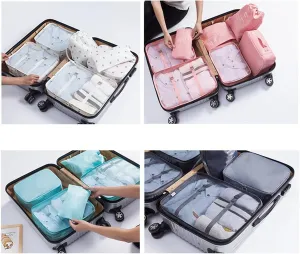 7set Packing Cubes for Suitcases - Travel Storage Bag with Mesh, Breathable, Durable Compression, Shoe Bag - Black, Polyester, Zipper Closure, 7 Pieces, 507.5L, Travel Organizer, Packing Cube