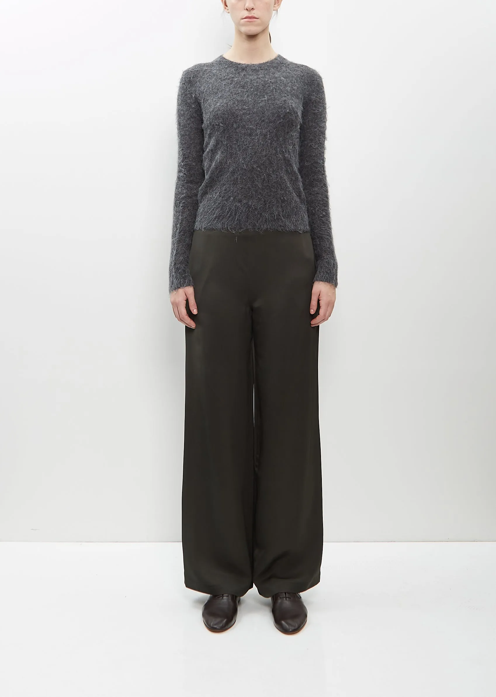 Alpaca Wool Skinny Crew
