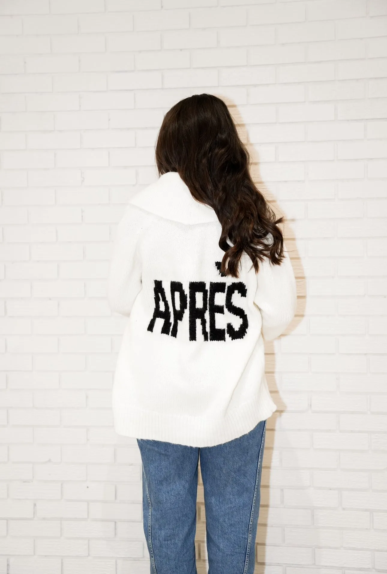 'Apres' Raglan Shawl Neck Cardigan | Ivory