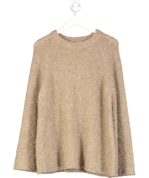 Arket Beige Oversize Boucl Jumper UK S