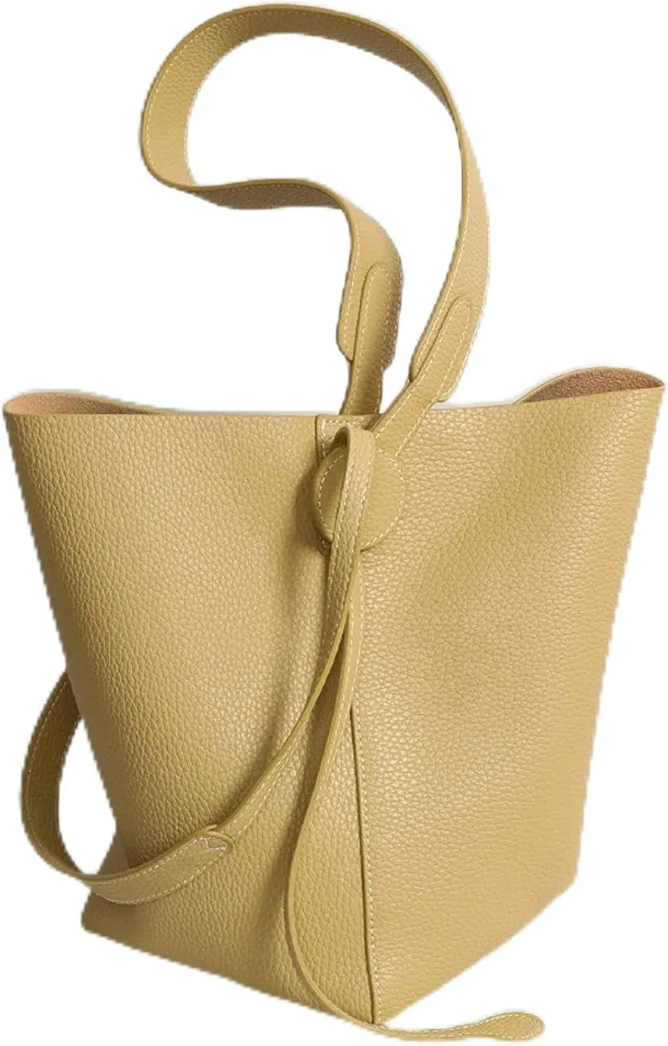 Bag shoulder bucket bag tote messenger bag large capacity genuine leather women's bag