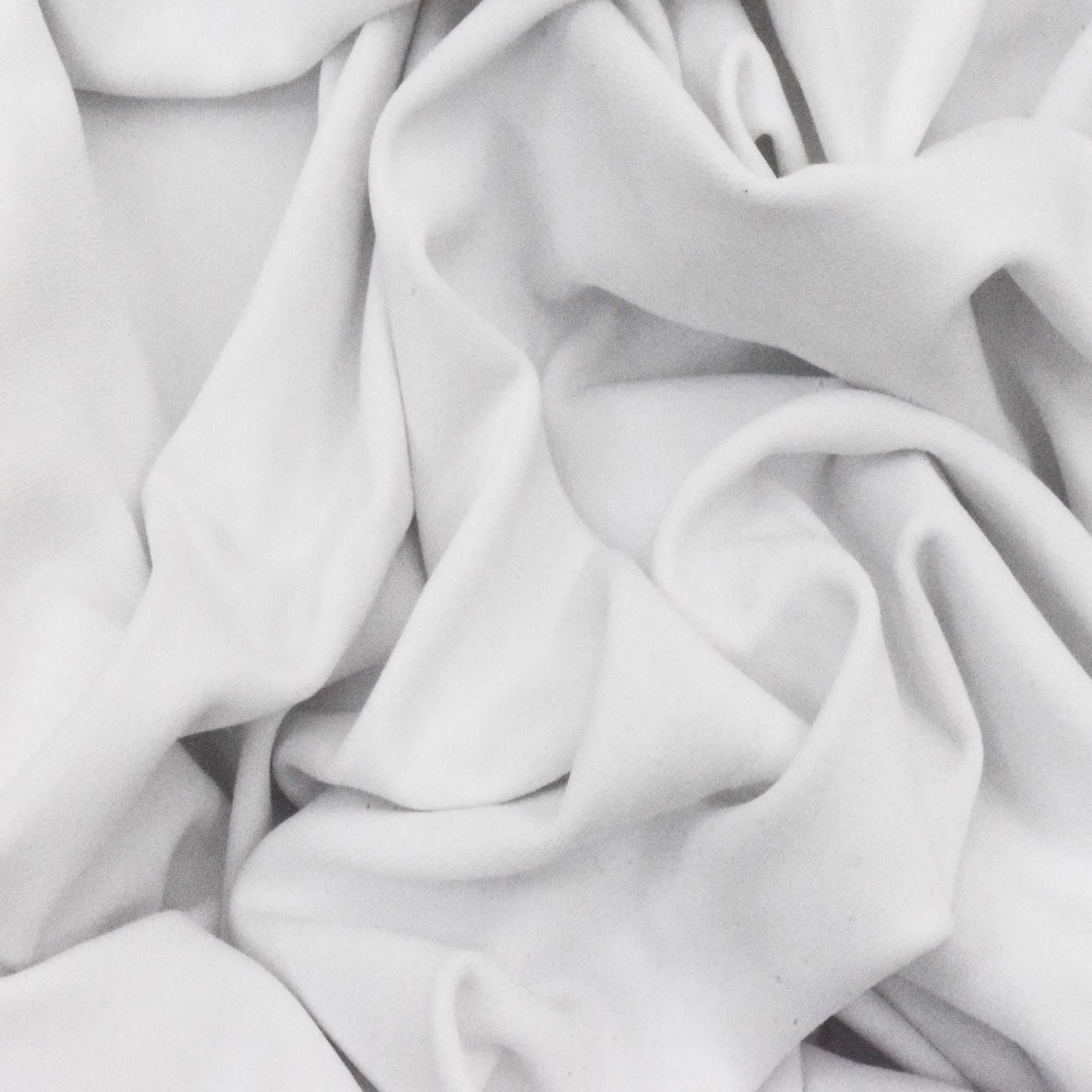 Basic White Famous Maker Stretch Tricot Yoga Activewear Knit Fabric