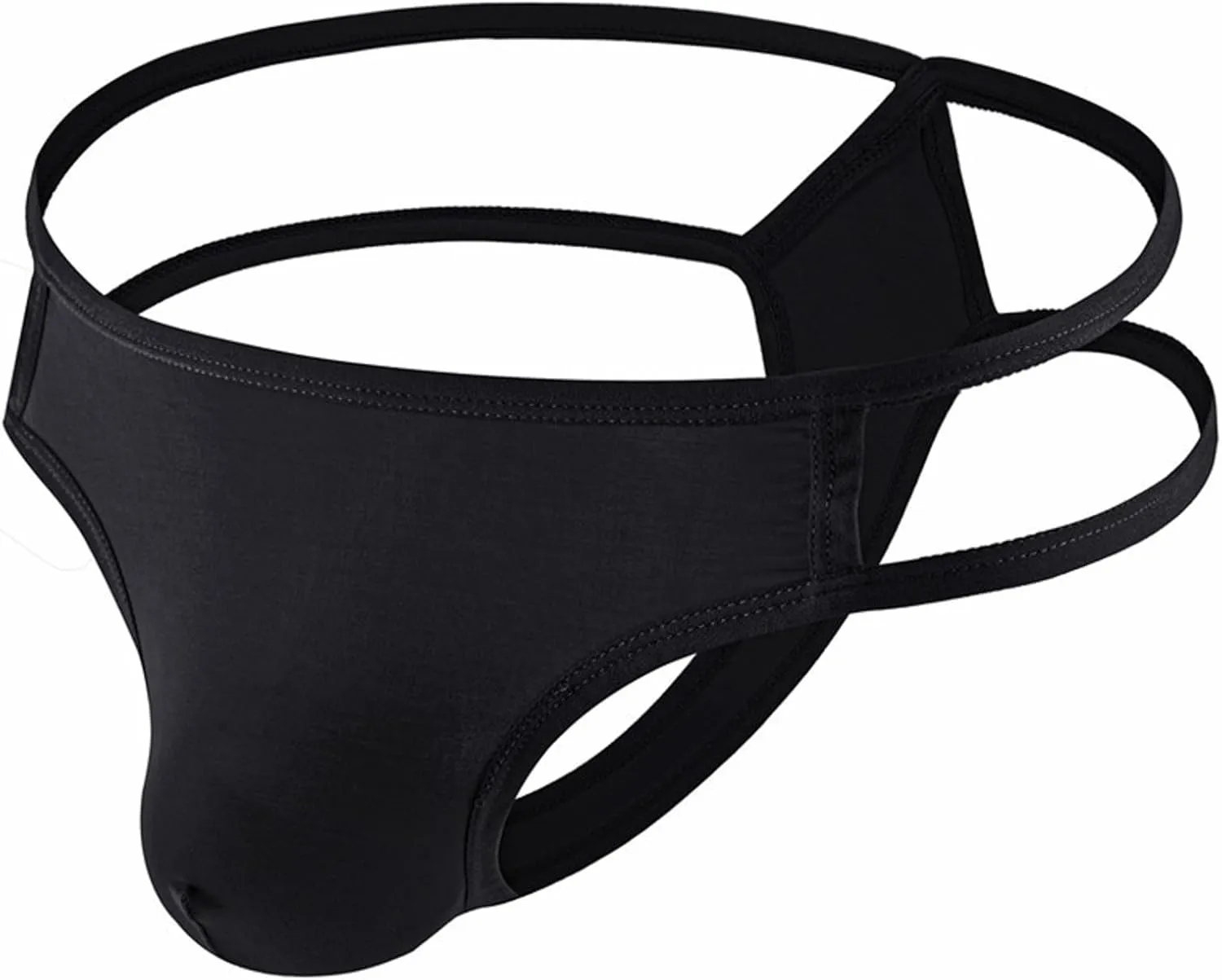 Bikini Briefs Men Underwear Men's Sexy Butt Exposed Underwear Low Rise Breathable G-Strings Lingerie Bulge Enhancing Stretchy Pouch Jock Briefs Placed