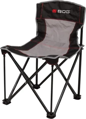 BOG 4 On The Floor Ground Blind Chair with Rugged Construction, Aluminum Frame, Extended Seat Area, Quiet Setup, Breathable Textilene Fabric, and Carry Bag for Hunting, Shooting, Sports, and Outdoors