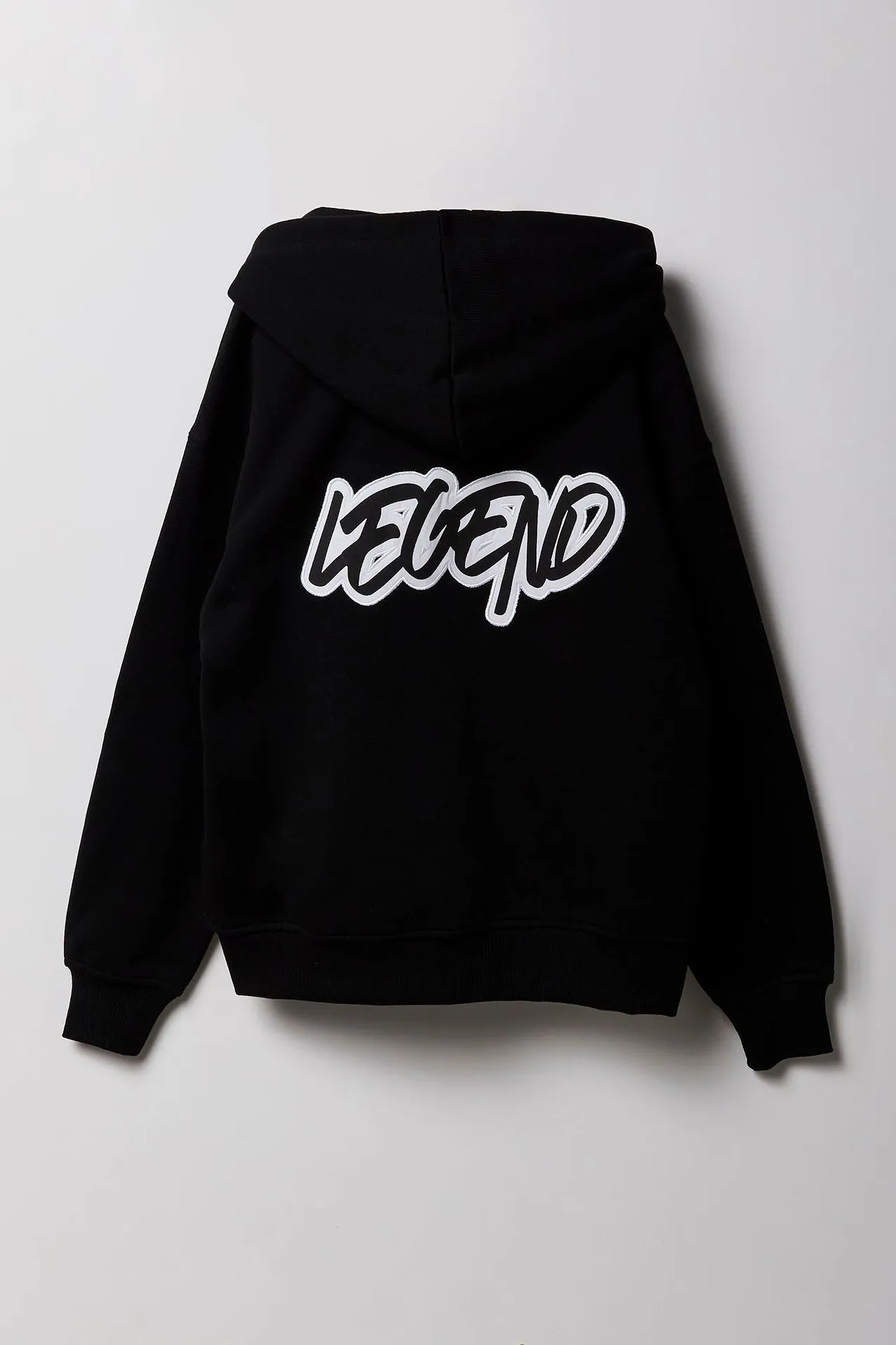 Boys Legend Embroidered Zip-Up Fleece Hoodie