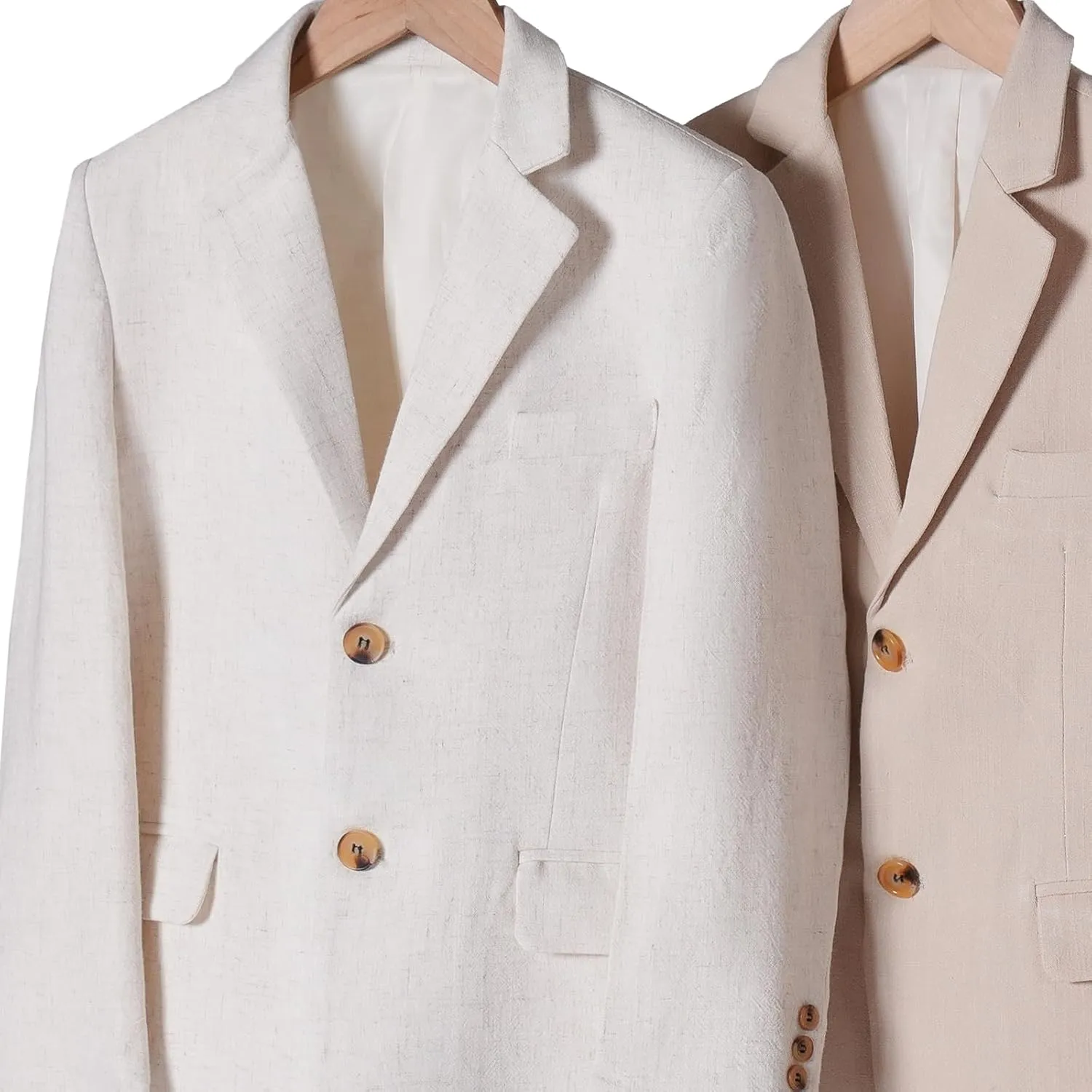 Boys Suit Linen Breathable 3 Piece Summer Slim Fit Kids Linen Suit Teen Blazer Vest Pant Set