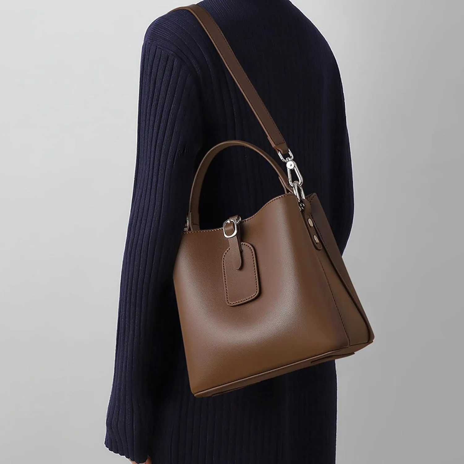 Bucket Bag, Crossbody Bag, Leather Shoulder Bag