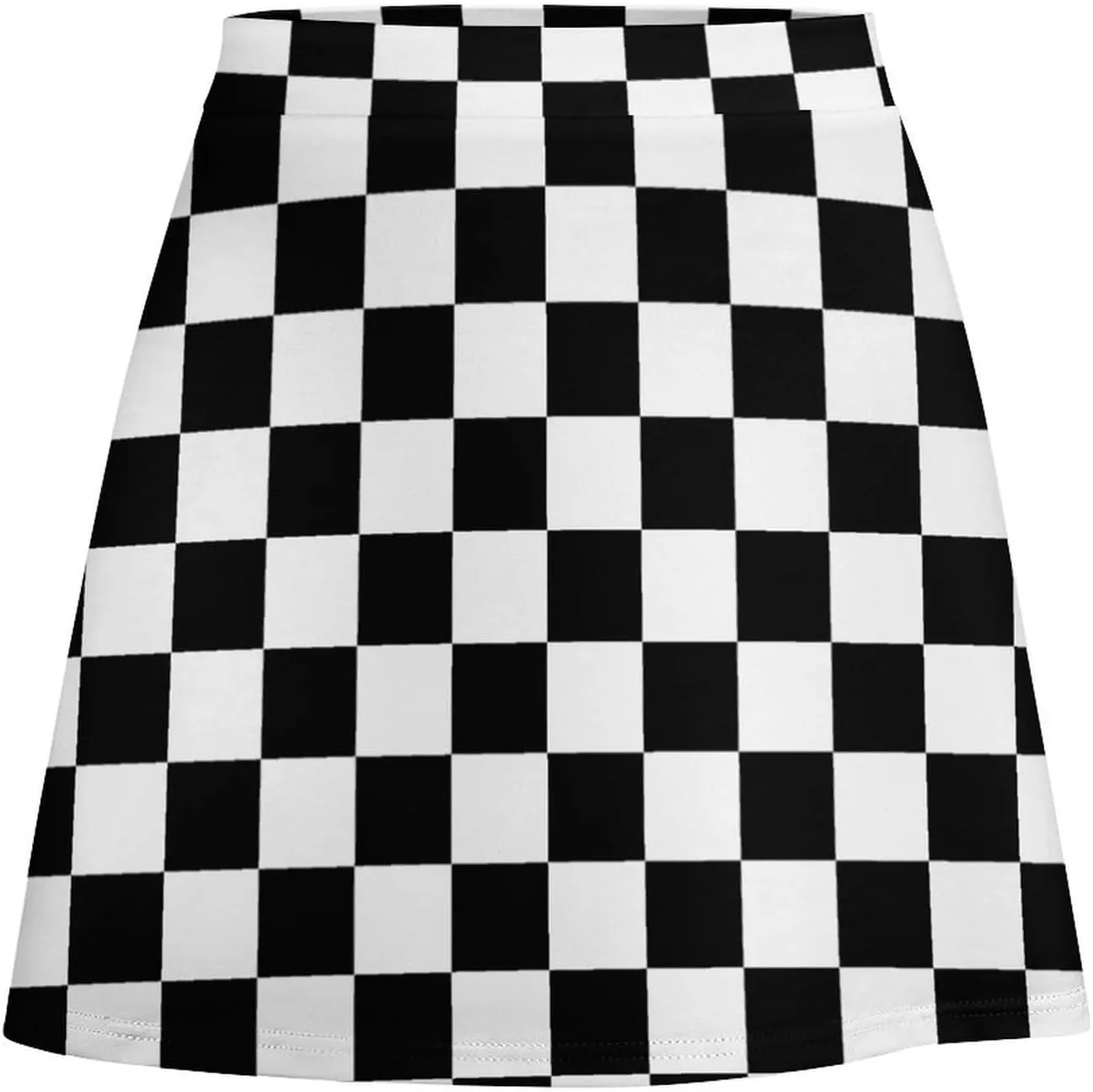 Checkerboard Grid Short Skirt Athletic Skorts Women Golf Skirts Mini Skirt Breathable High Waist Workout Sport Skort