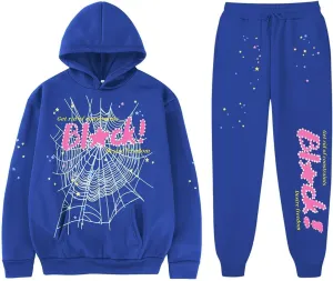 Cobweb Spider Hoodie Sweatpants Set Graphic Sweatshirt Novelty Gift Unisex Long Sleeve Athletic Suit