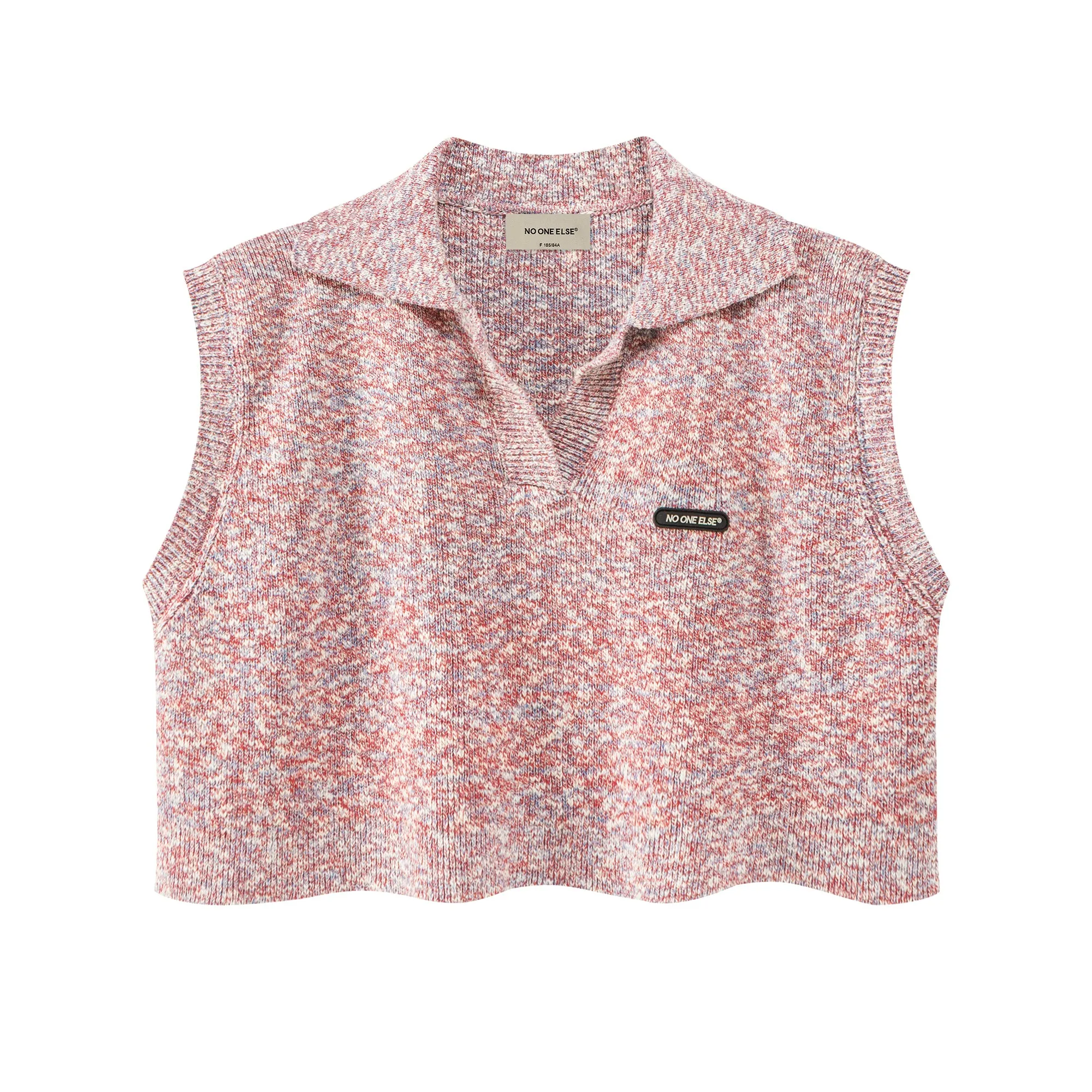Colorful Loose Fit Collar Sweater Vest