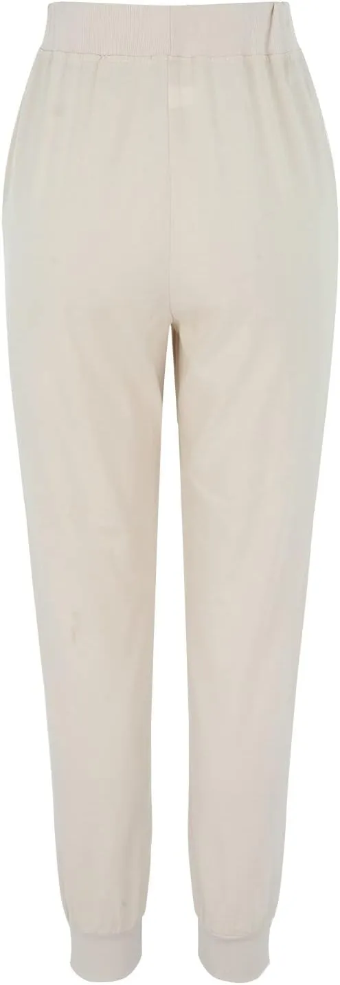 Cotton Linen Pants for Women Summer Causal Baggy Wide Leg Pants Loose Solid Drawstring Elastic High Waist Beach Trouser