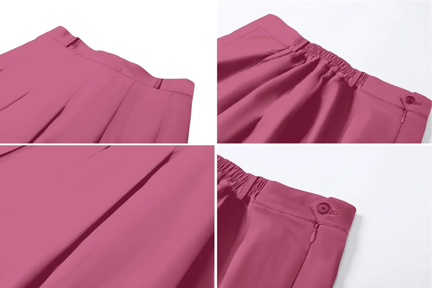Cromoncent Girls Women's High Waist A-Line Long Pleated Skirts, 6 Years - US 4XL