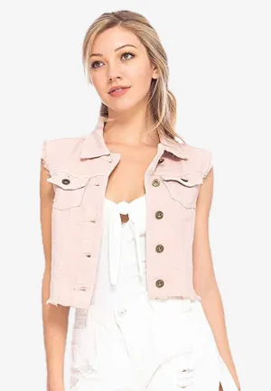 Crop Jacket Jean Vest