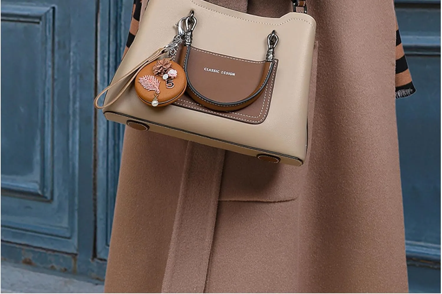 Crossbody Women's Bag, Leather Bucket Bag, Shoulder Commuter Handbag