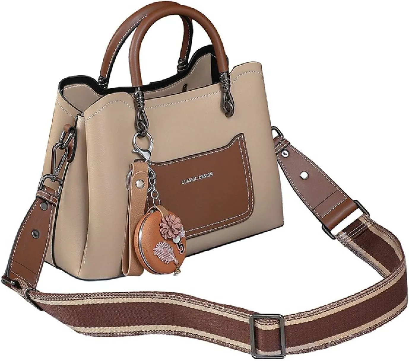 Crossbody Women's Bag, Leather Bucket Bag, Shoulder Commuter Handbag