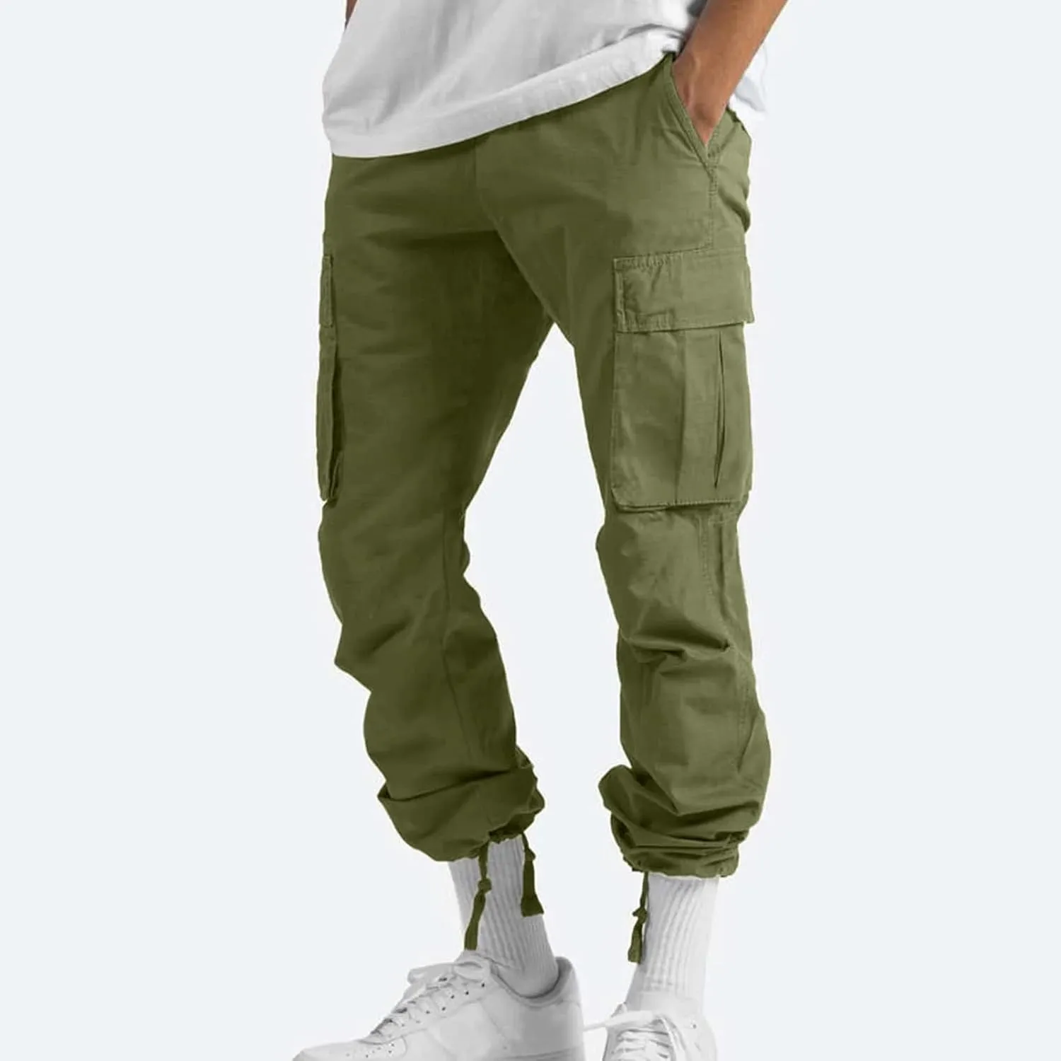 Dudubaby Mens Stretch Pants Sports Casual Jogging Trousers Lightweight Hiking Work Pants Outdoor Pant