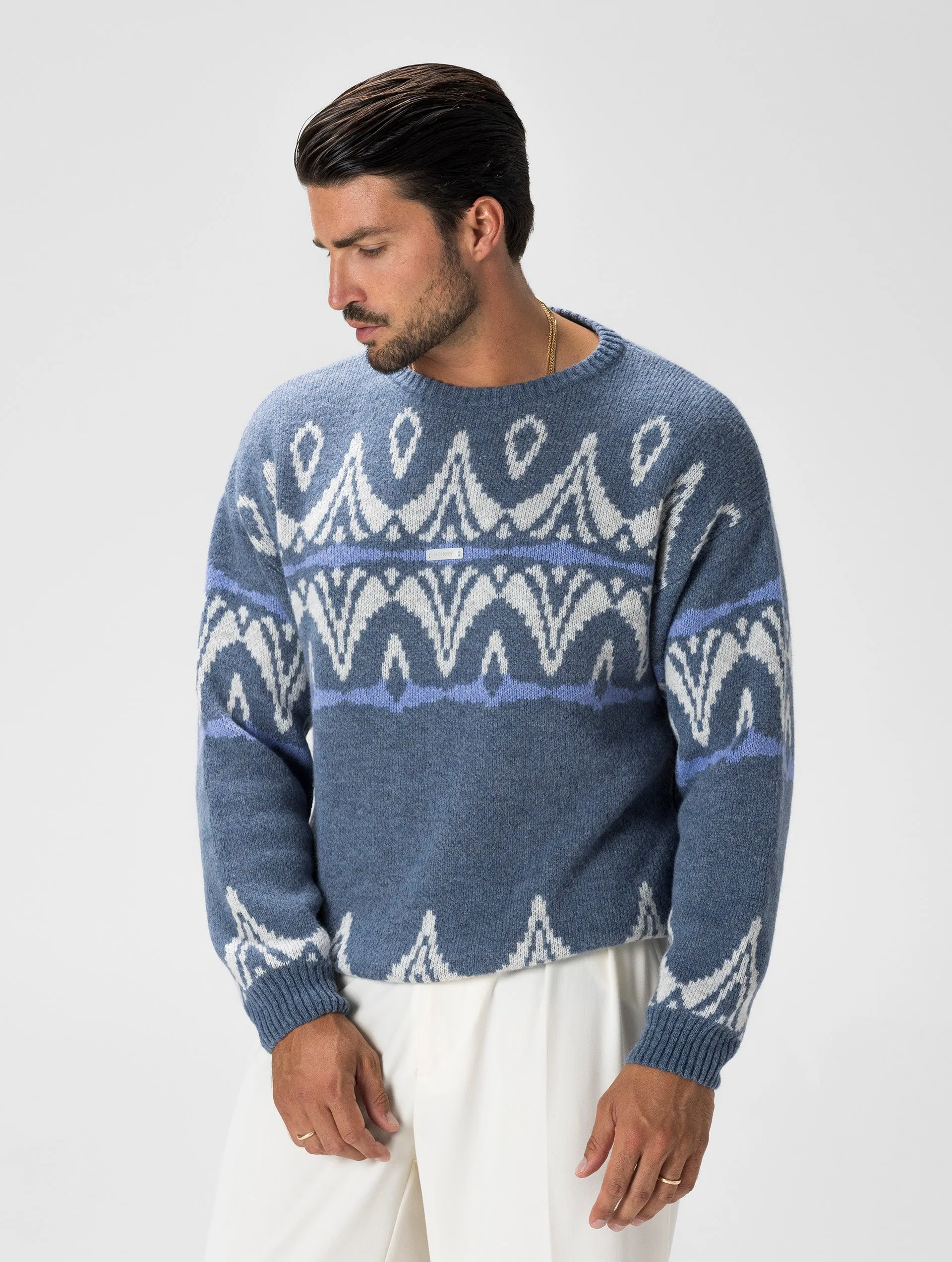 ELIAS CREWNECK SWEATER JAQUARD