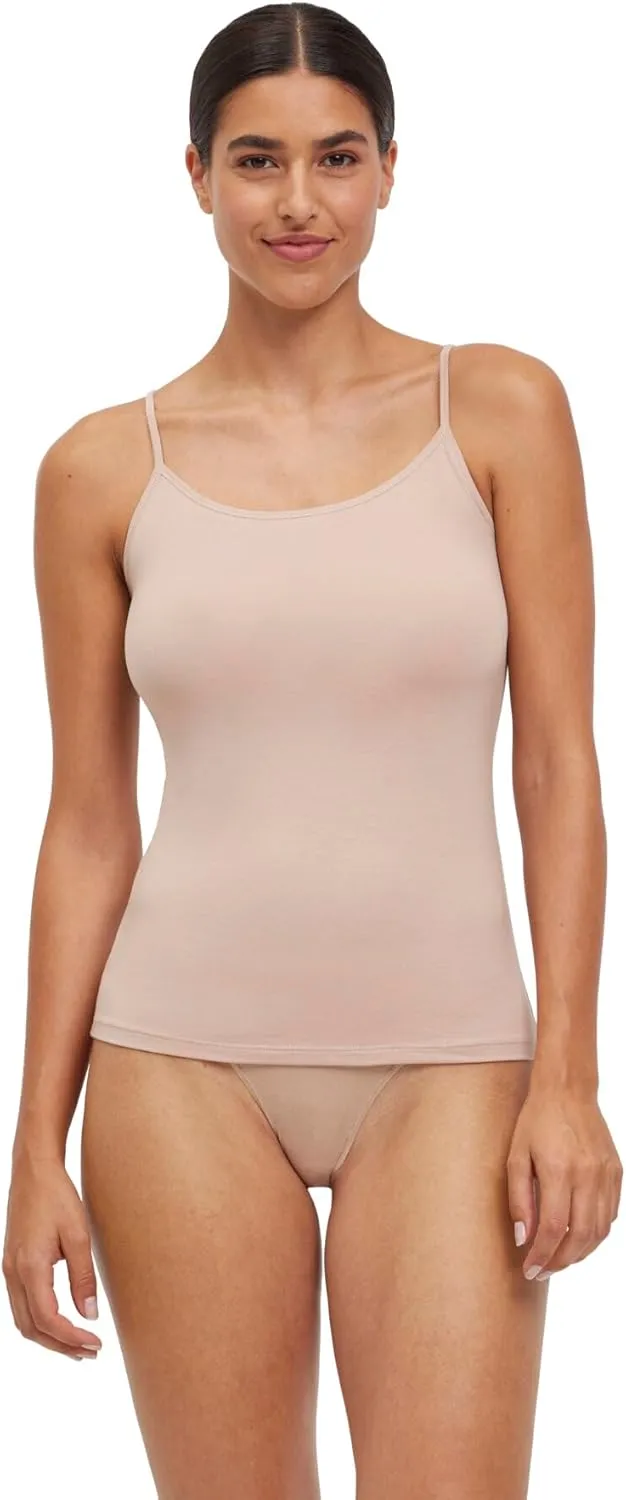 FALKE Women's Daily Climate Control Outlast Camisole Undershirt, Breathable, Egyptian Cotton, Skin-Friendly, Beige (Camel 4220), XL, 1 Piece