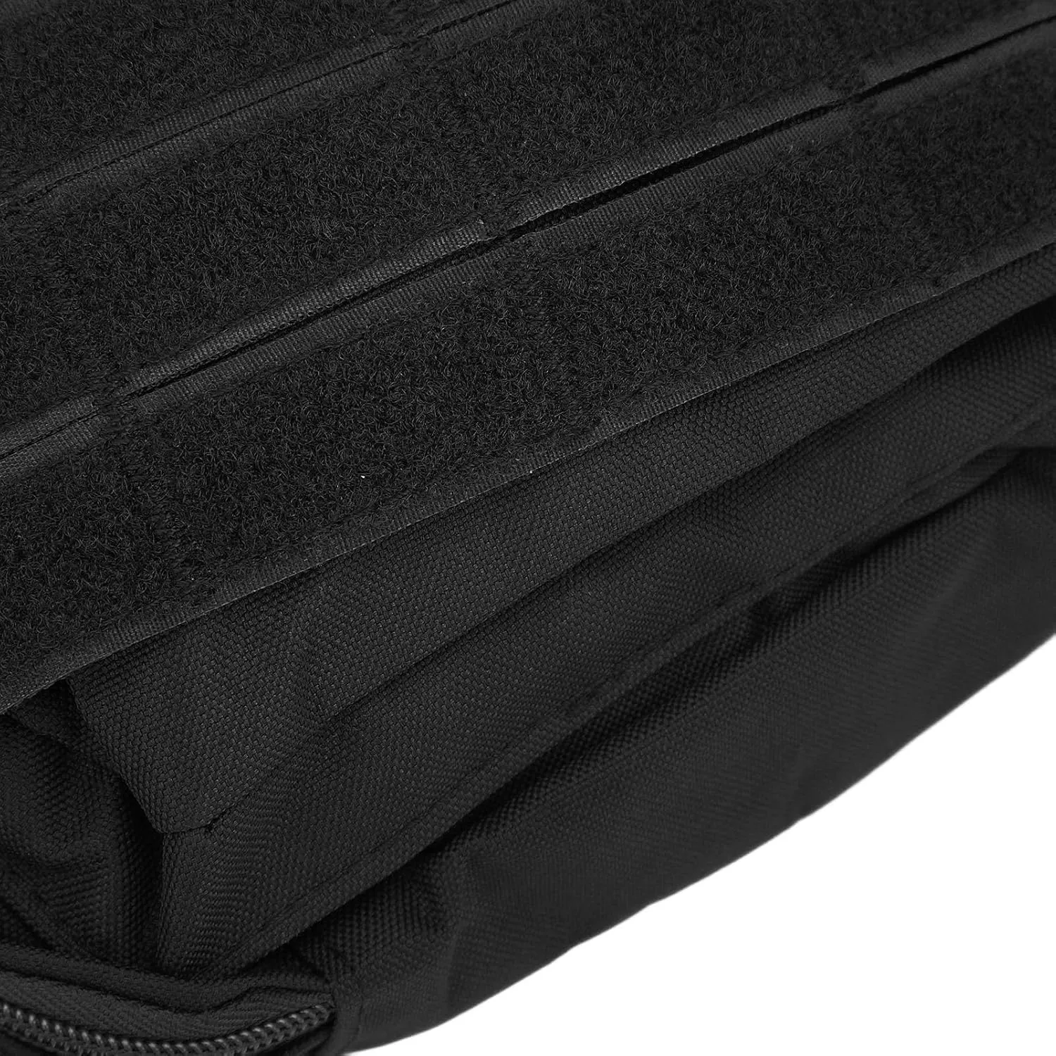Fanny Pack,Sports Waist Bag Adjustable Breathable Portable Nylon Chest Belt Bag for Running Hiking Cycling Travel Mountaineering (Black)