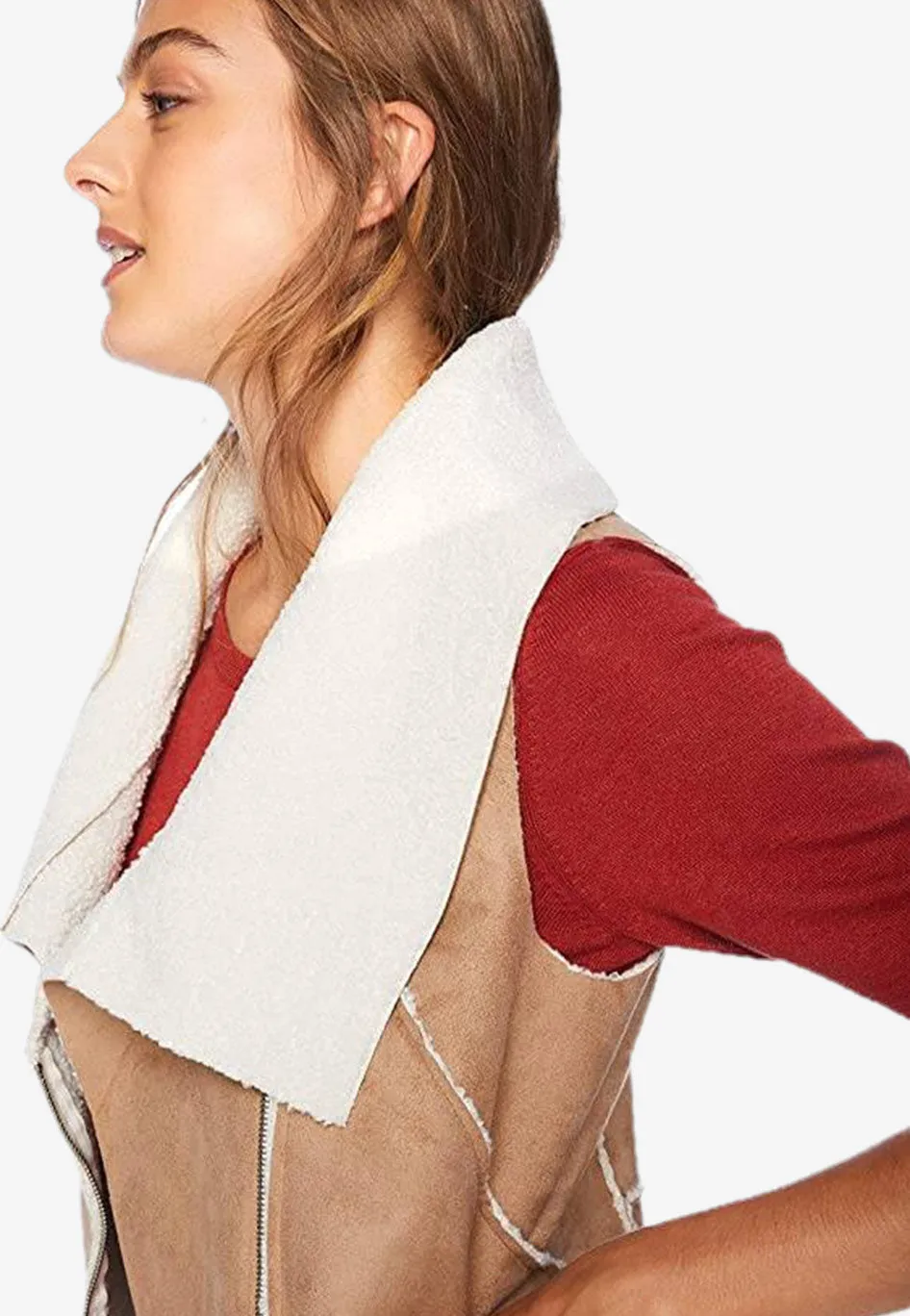Fionna Bonded Faux Vest