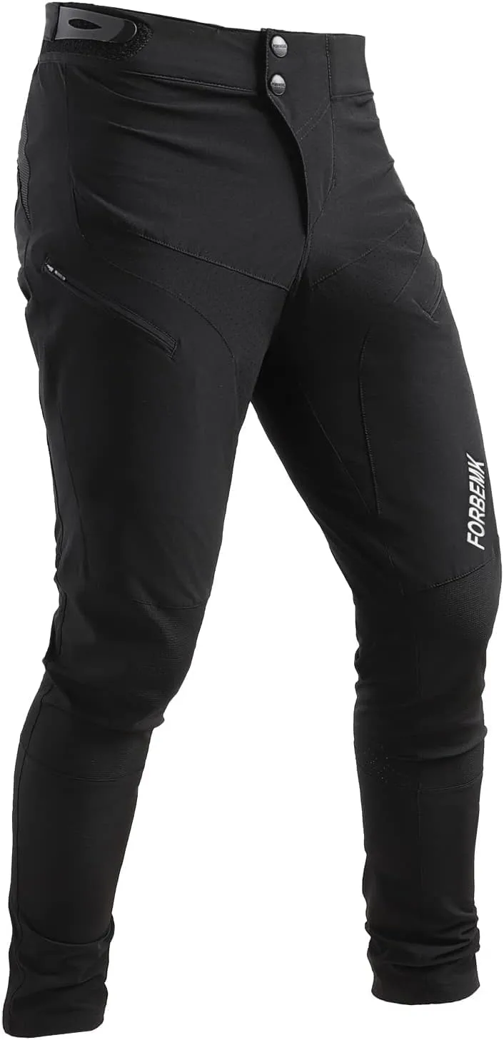 FORBEMK Men's Mountain Bike Cycling Bicycle Riding MTB Pants, Quick-Dry Lightweight Breathable BMX Downhill Bike Pants
