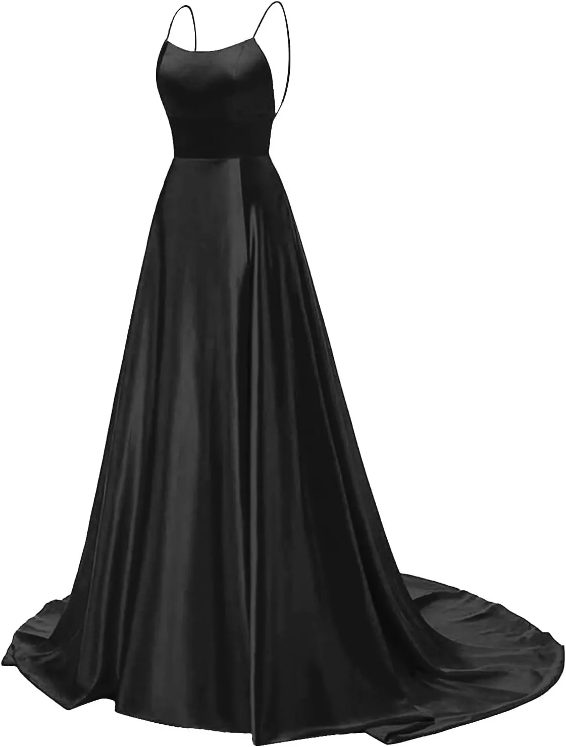 Formal Dresses for Women Sleeveless Spaghetti Strap Side Slit Long Prom Dress Elegant Cocktail Party Maxi Dresses Eveing Gown