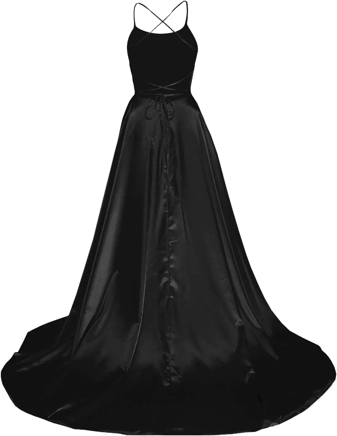 Formal Dresses for Women Sleeveless Spaghetti Strap Side Slit Long Prom Dress Elegant Cocktail Party Maxi Dresses Eveing Gown