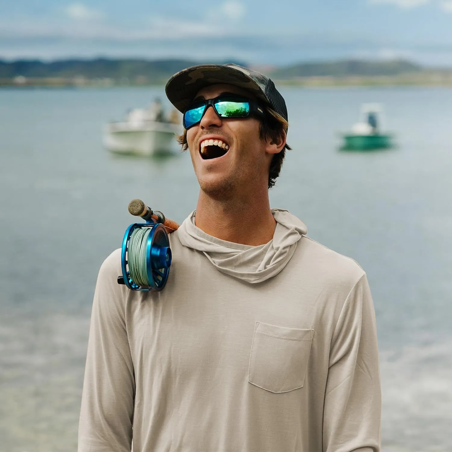 Free Fly Men's Lightweight Hoodie - UPF 20  Sun Protection Hoodie for Men - Breathable Long Sleeve Sun Shirt for Fishing