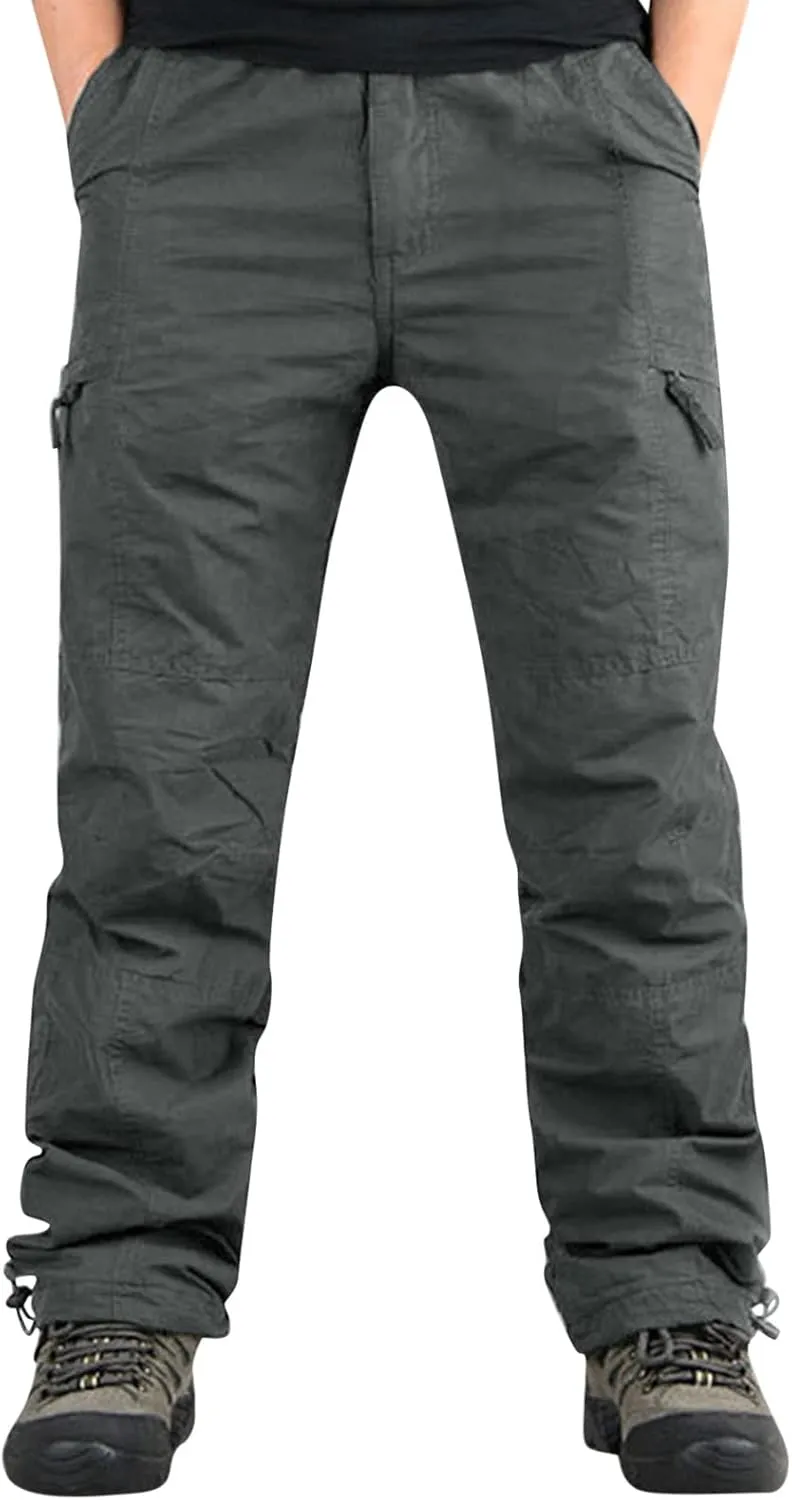 GIERIDUC Men's Wide Leg Flare Sweatpants Wide Leg Corduroy Pants for Men Running Tights with Pocket Breathable Workout Pants