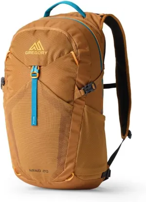 Gregory Nano 20L Unisex Day Hiking/Commuter/Active Travel Backpack, Breathable Backpanel, Hydration Port, One Size Fits All, Moab Tan