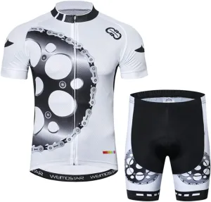 Hotlion Men's Cycling Bike Jersey Short Sleeve with 3 Rear Pockets- Moisture Wicking, Breathable, Quick Dry Biking Shirt