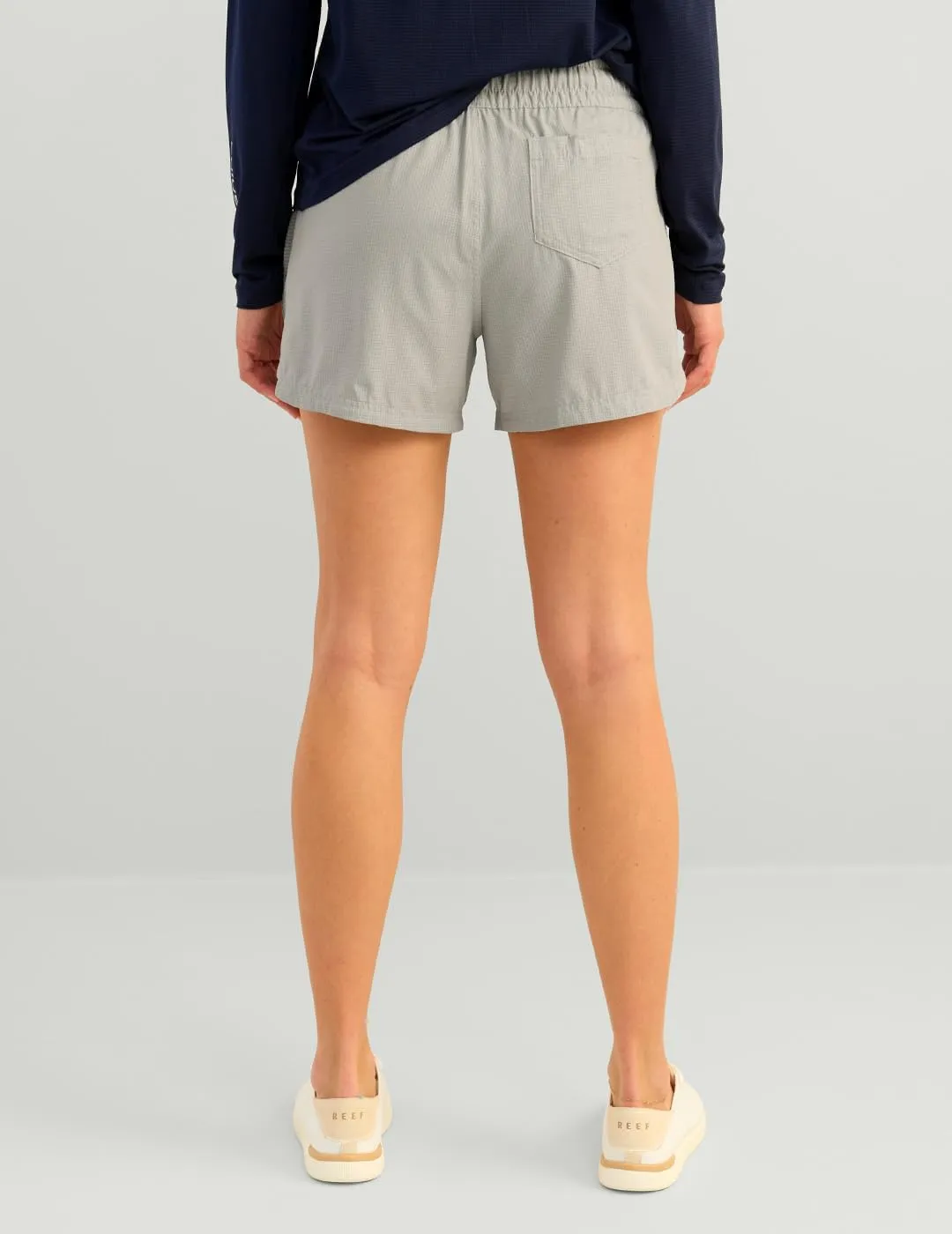 HUK Women's A1a Quick-Dry Fishing Shorts,UPF 30 Sun Protection,4 Inseam, Breathable with Elastic Waistband & Built-in Brief