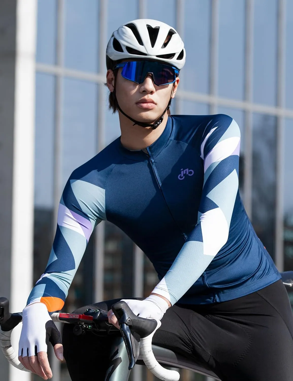 INBIKE Cycling Jersey Long Sleeve Breathable and Quick Dry with 3 Rear Pockets Biking Shirt for Men and Women