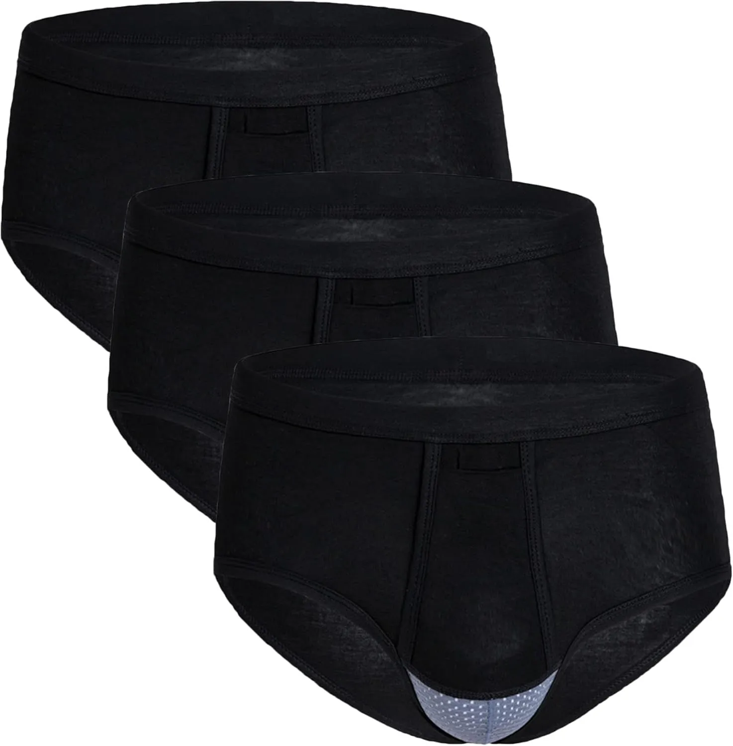 JEKE-DG Men's Bulge Enhancing Pouch Briefs Sexy Silky Trunks Underwear Breathable G-String Underpants Multipack