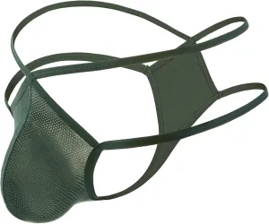 JEsilunmaMY Men's Hollow Out Bikini Briefs Sexy Low Rise G-String Bulge Pouch Briefs Breathable Cutout Underwear Jockstrap