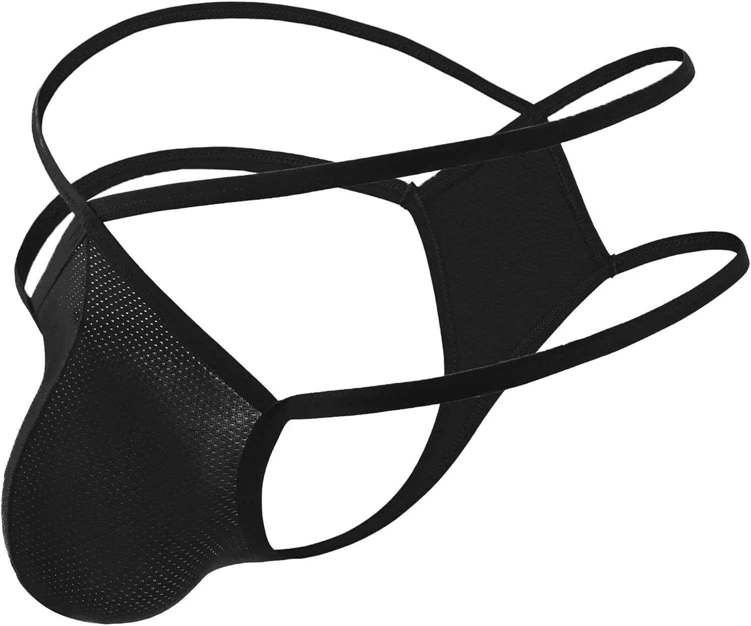 JEsilunmaMY Men's Hollow Out Bikini Briefs Sexy Low Rise G-String Bulge Pouch Briefs Breathable Cutout Underwear Jockstrap