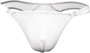 JEsilunmaMY Mens Ice Silk Bikini Briefs Low Waist Translucent Bulge Thong Underwear Breathable T-Back Sexy Panties Underpants