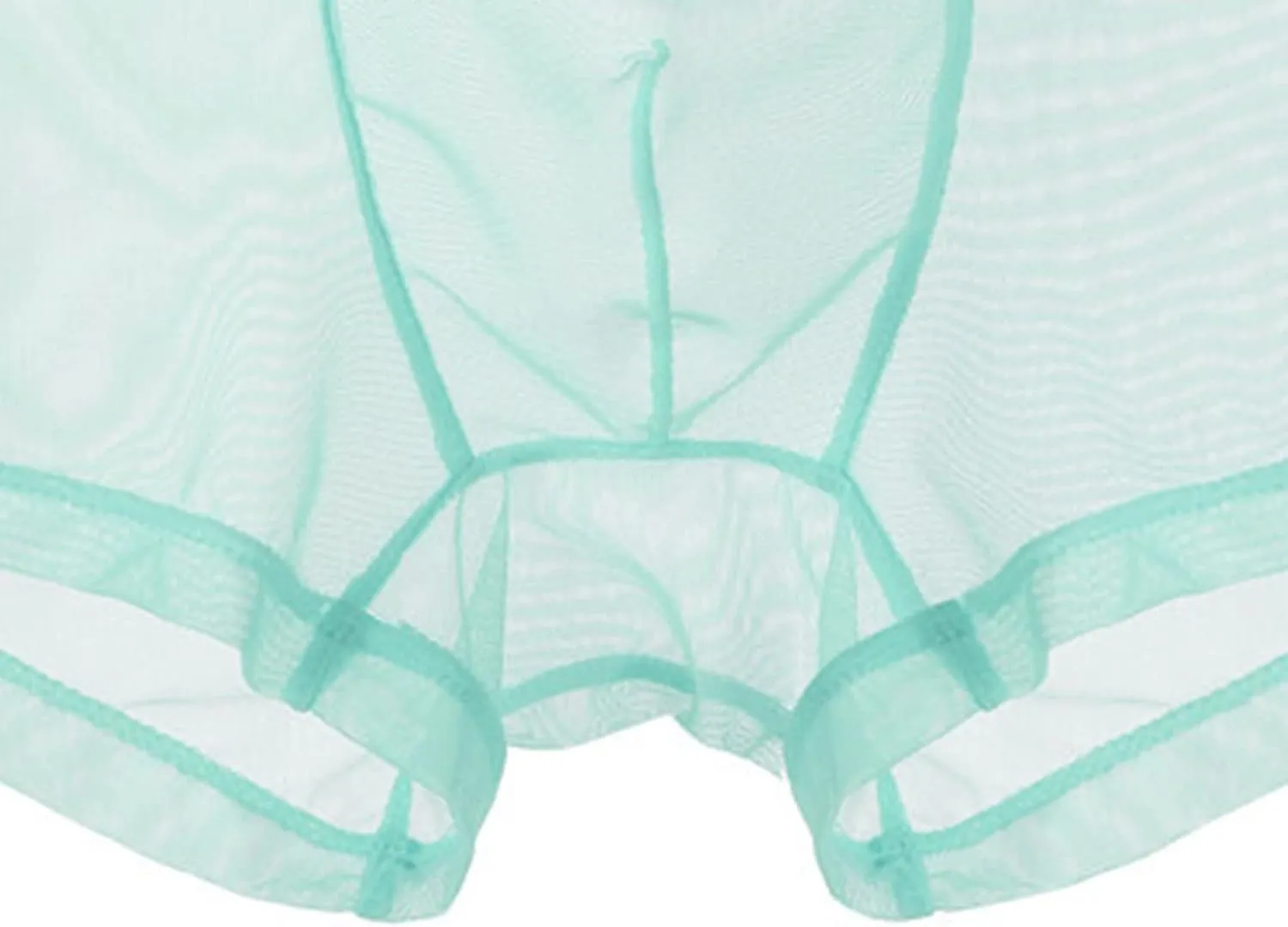 JEsilunmaMY Mens Mesh Mid Waist Boxer Briefs Solid Color Stretch Breathable Pouch Underwear See Through Thin Sexy Panties