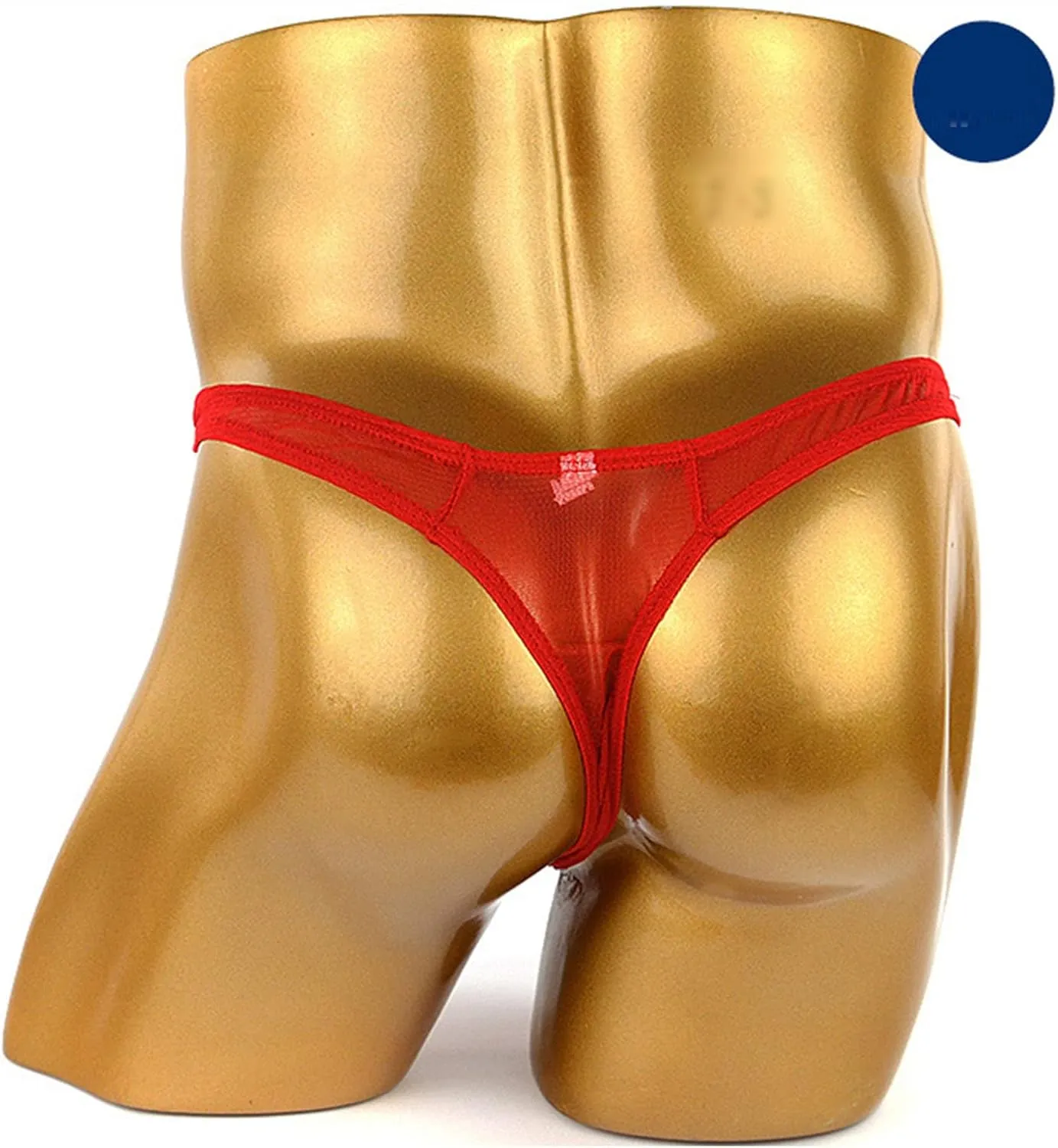 JEsilunmaMY Mens Mesh Sheer Bikini Briefs Low Rise Ultra-Thin Seamless Erotic Thong See Through Breathable Underwear Panties