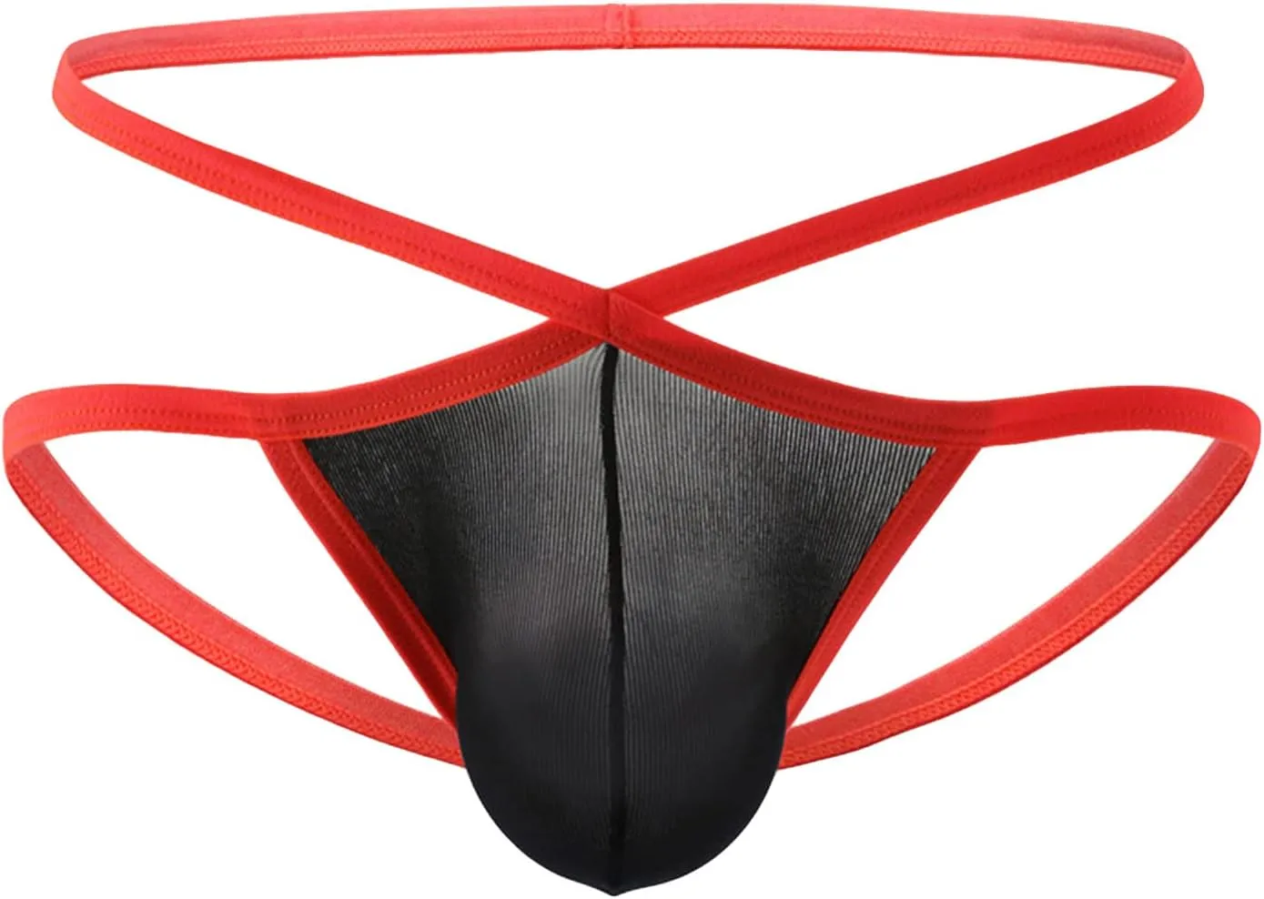 JEsilunmaMY Men's Sexy Thong Criss Cross Waist U Convex Pouch G-String Briefs Ultra-Thin Breathable Sexy Panties Underwear
