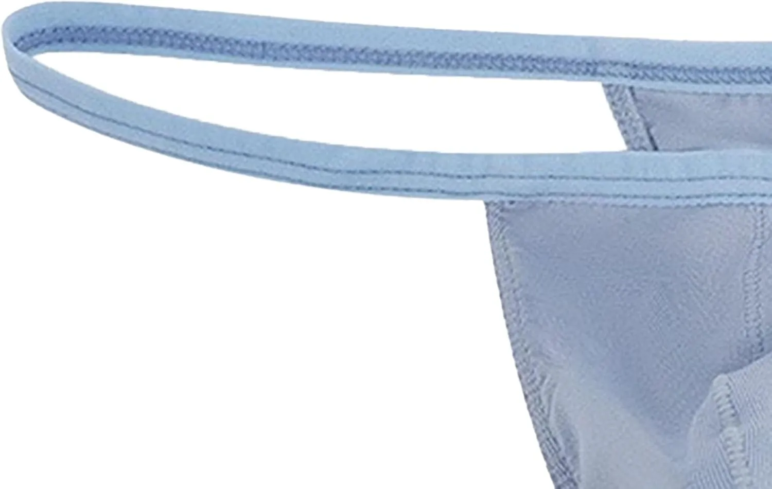 JEsilunmaMY Men's Solid Color T-Back Thong Low Rise Bulge Pouch G-String Briefs Backless Breathable Bikini Briefs Underwear