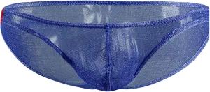 JEsilunmaMY Mesh Underwear for Men Low Rise Breathable Bulge Pouch Bikini Briefs See Through Transparent Underpants Swimsuit
