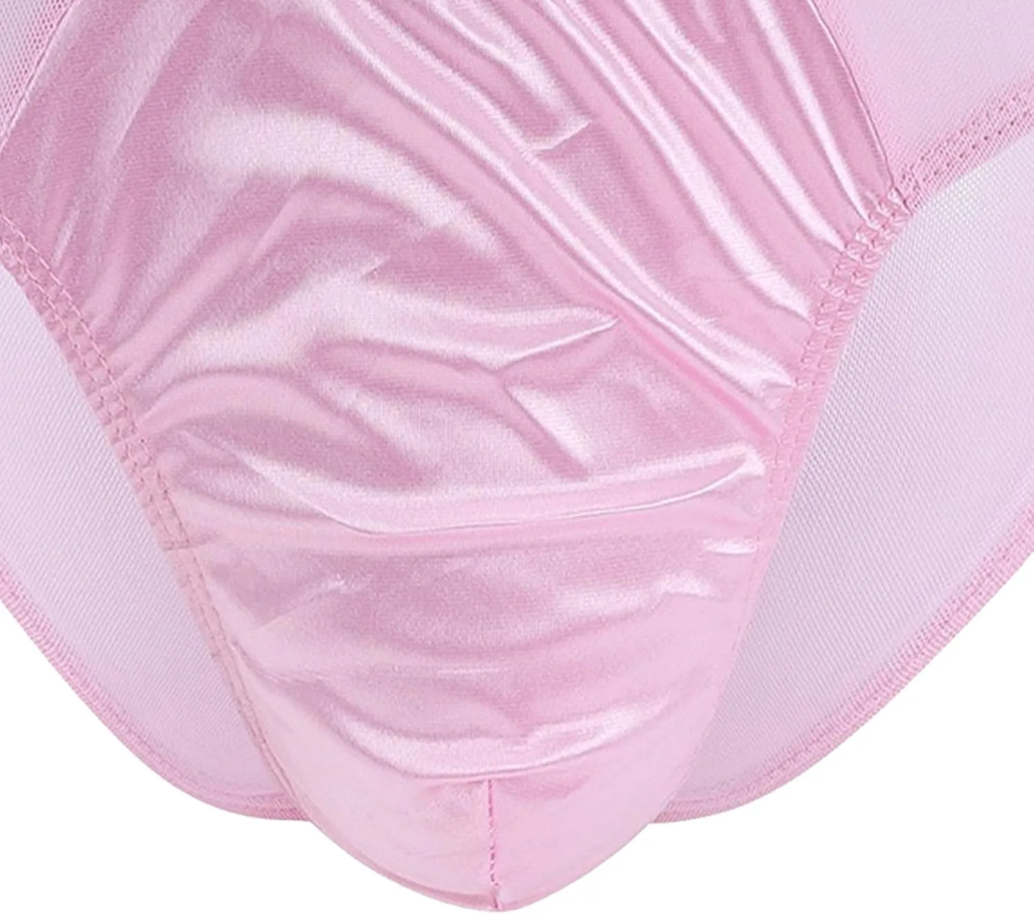 JEsilunmaMY See Through Bikini Briefs for Men Low Waist Mesh Sheer Sexy Panties Breathable Sissy Underwear Lingerie