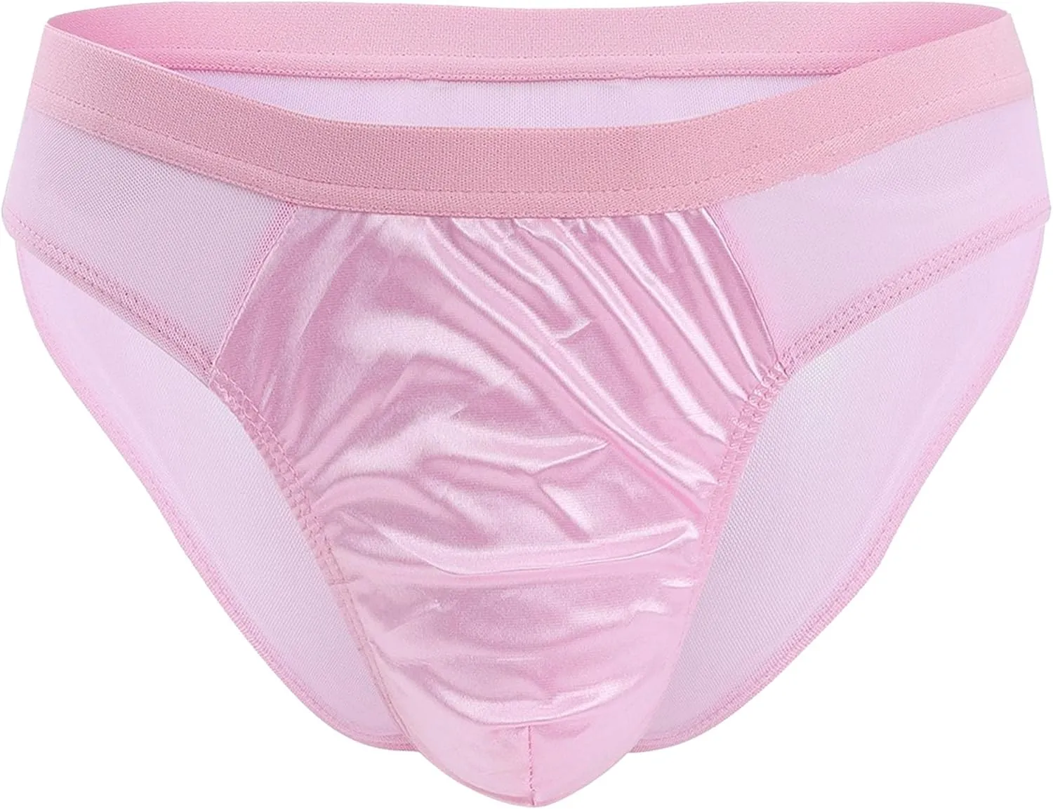JEsilunmaMY See Through Bikini Briefs for Men Low Waist Mesh Sheer Sexy Panties Breathable Sissy Underwear Lingerie