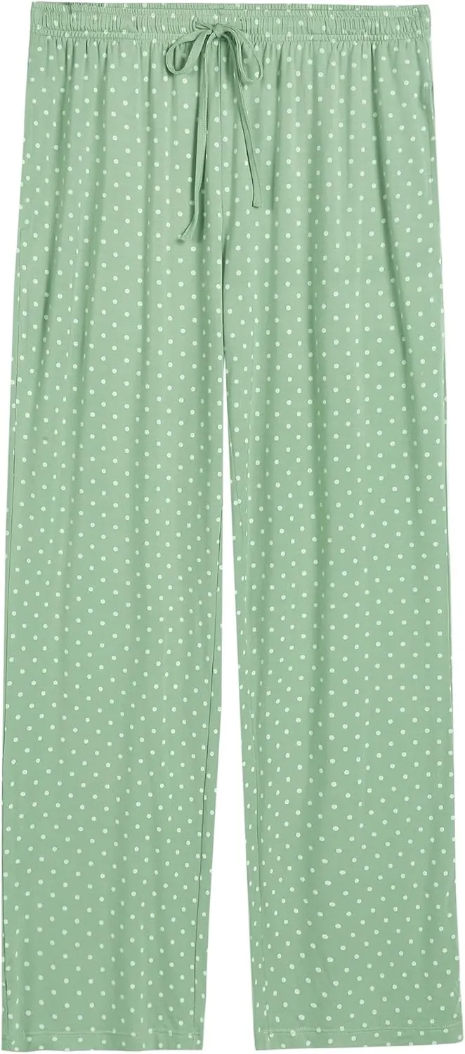 Joyaria Women's Bamboo Viscose Pajama Set - Ultra-Soft Breathable Long Sleeve Sleepwear Cute Printed Sleep Pant With Pocket