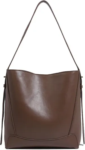 Large-Capacity Bucket Bag with a Crossbody Underarm Bag on one Shoulder