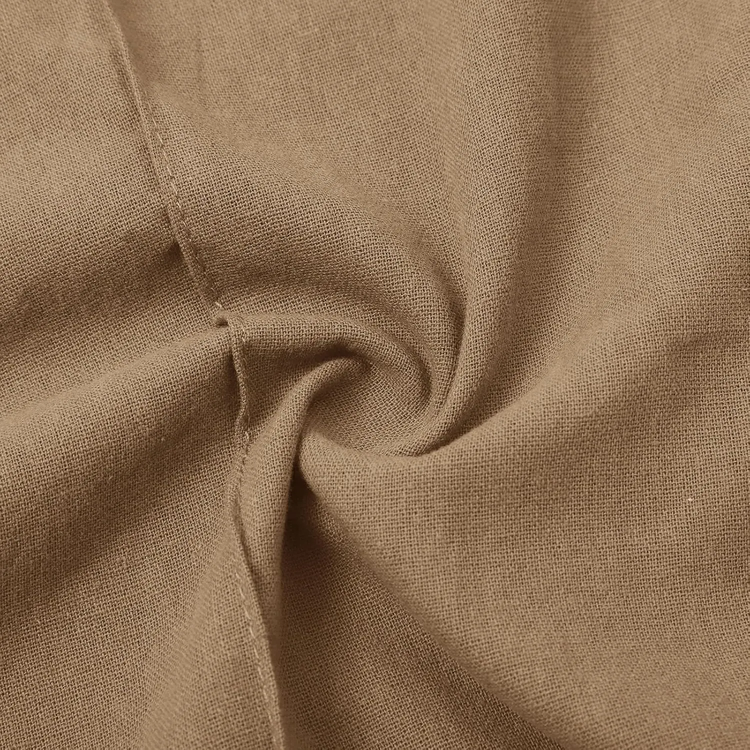 Linen Pants for Women Elastic High Waisted Straight Leg Trousers Pants Loose Casual Summer Dress Pants with Pockets