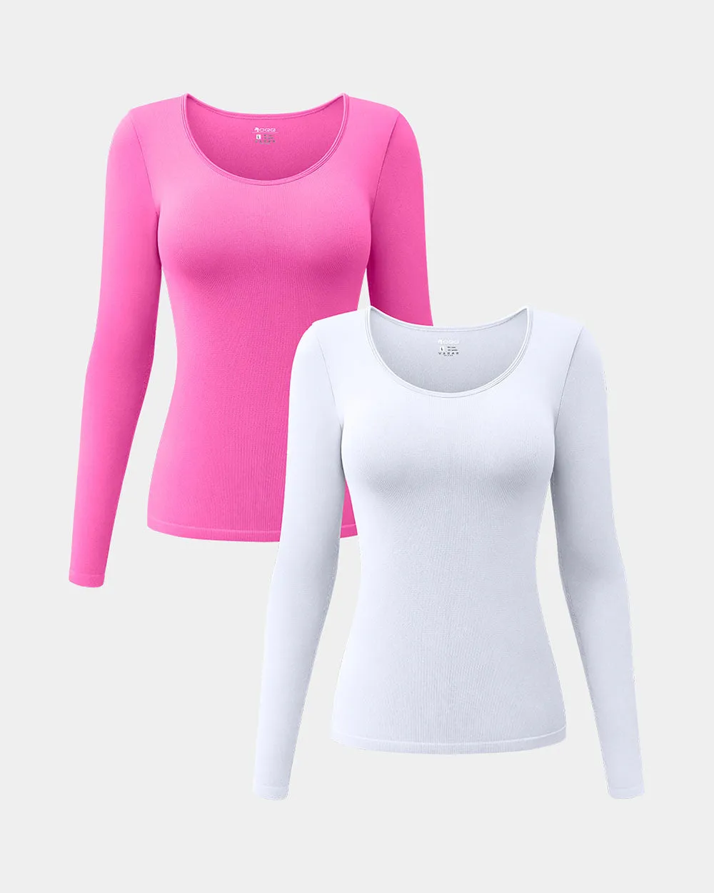 Long Sleeve Round Neck Stretch T-Shirts